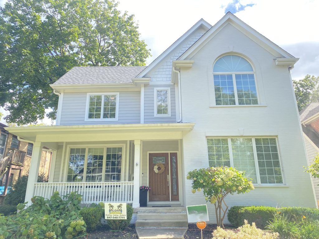 Roof installation completed in Downers Grove, IL.