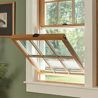 An example of a double-hung window that Aloha Construction, Inc. can replace or install.